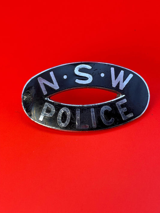 Cool Australian Police Buckle badge  2 x 1 in size
