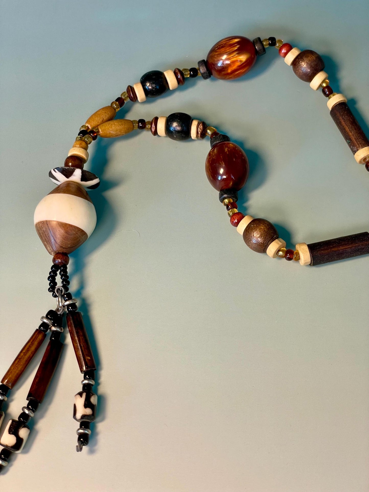 Lovely Earth-toned Beaded Necklace