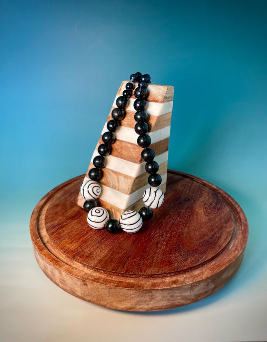 24 inch Classic Pottery Beaded Necklace