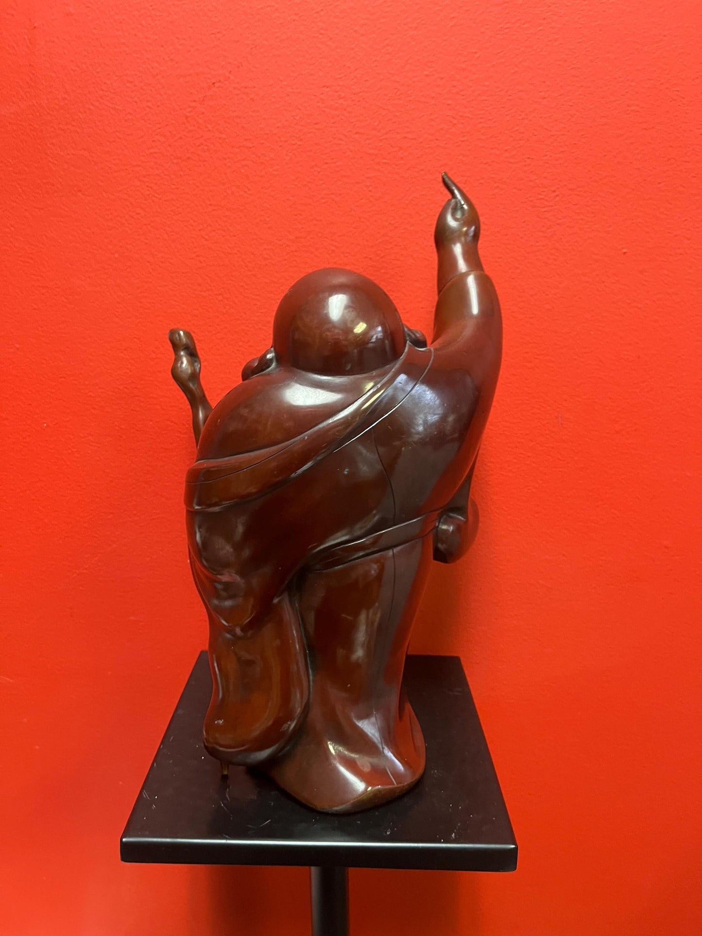 Stunning 13 inch tall Japanese bronze of a Buddha antique classic beauty  great patina and very very heavy