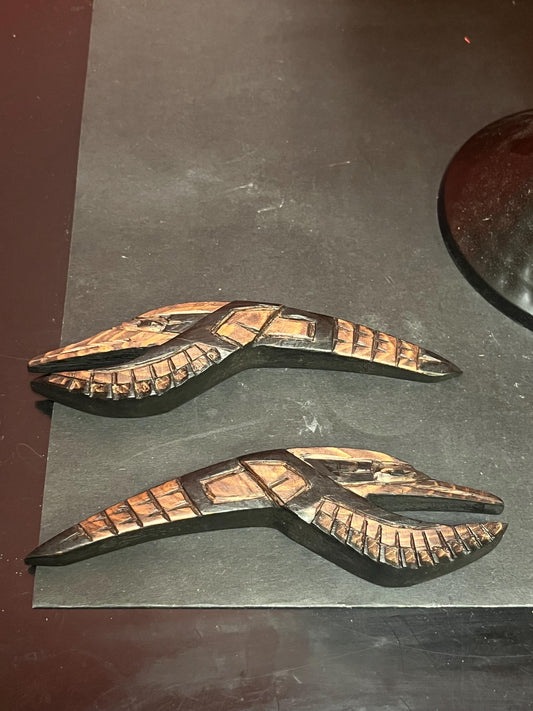 Pair hummingbirds by Frank and Dora Frenchie  7 inches long  indigenous First Nations