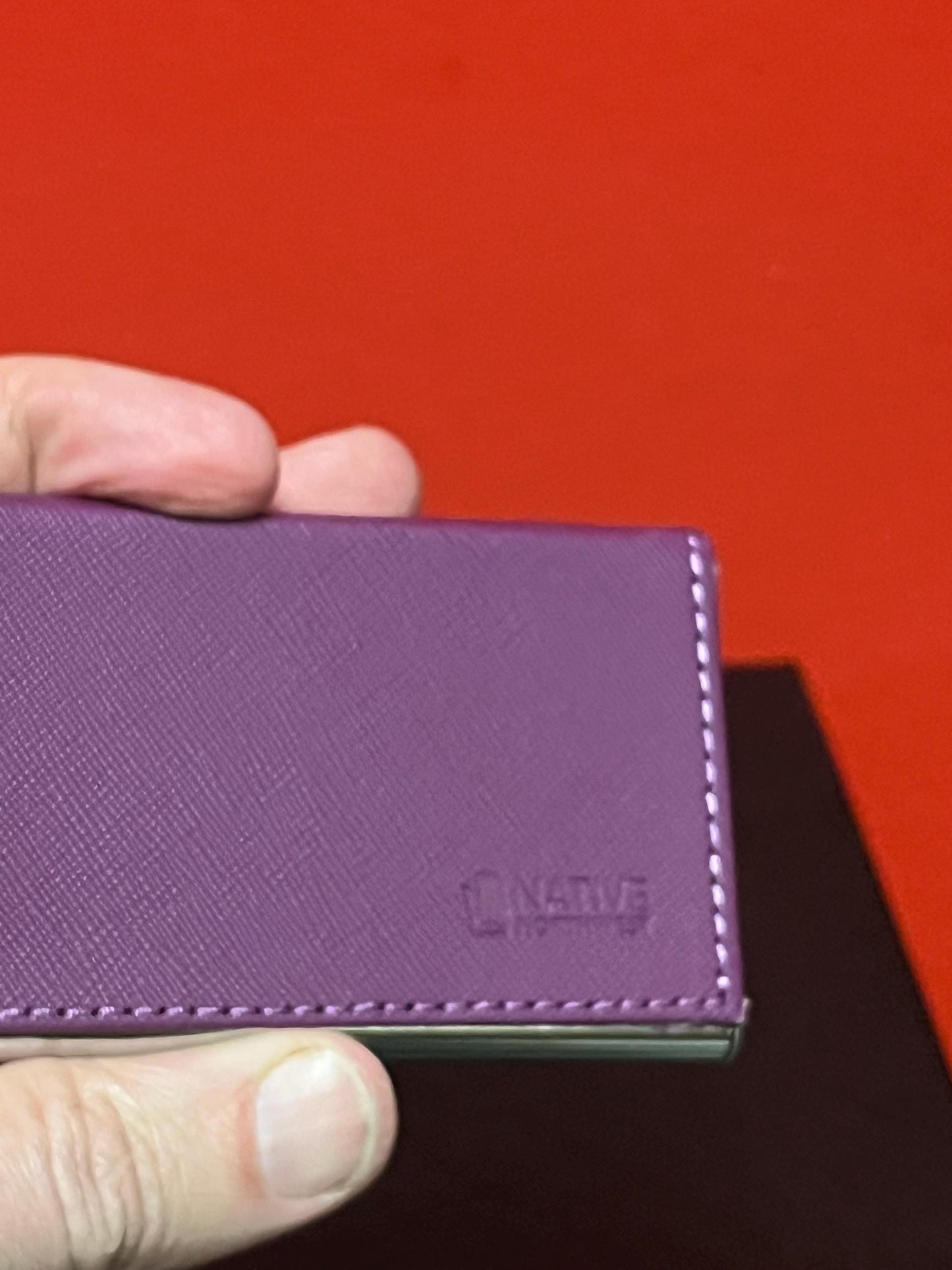 Indigenous business card holder  brand new 4 x 2  native designed by Canadian artist great gift  with box