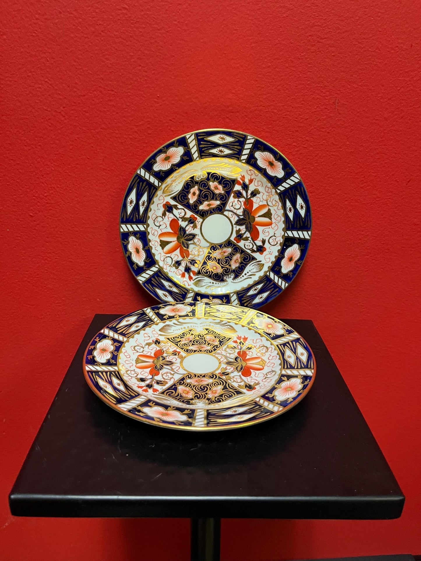 Set of 4 Royal Crown Derby Imari 2451 plates  mint condition  6.25 inches  price  for all