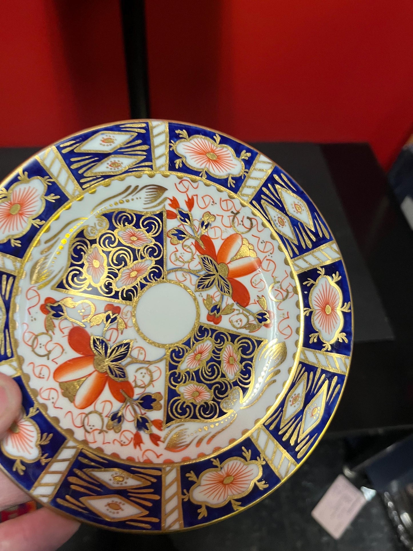 Set of 4 Royal Crown Derby Imari 2451 plates  mint condition  6.25 inches  price  for all