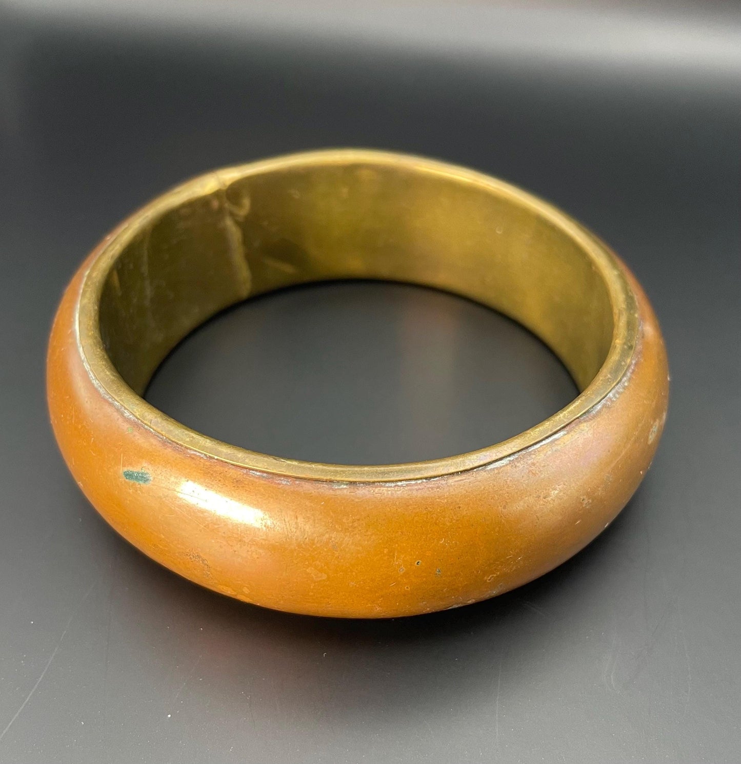 Brass & Copper tone Bracelet  Mixed Metal Jewelry Elegant