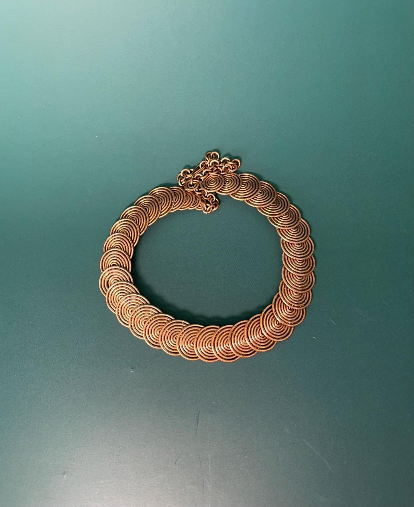 Adjustable Copper Choker Necklace  5 to 7