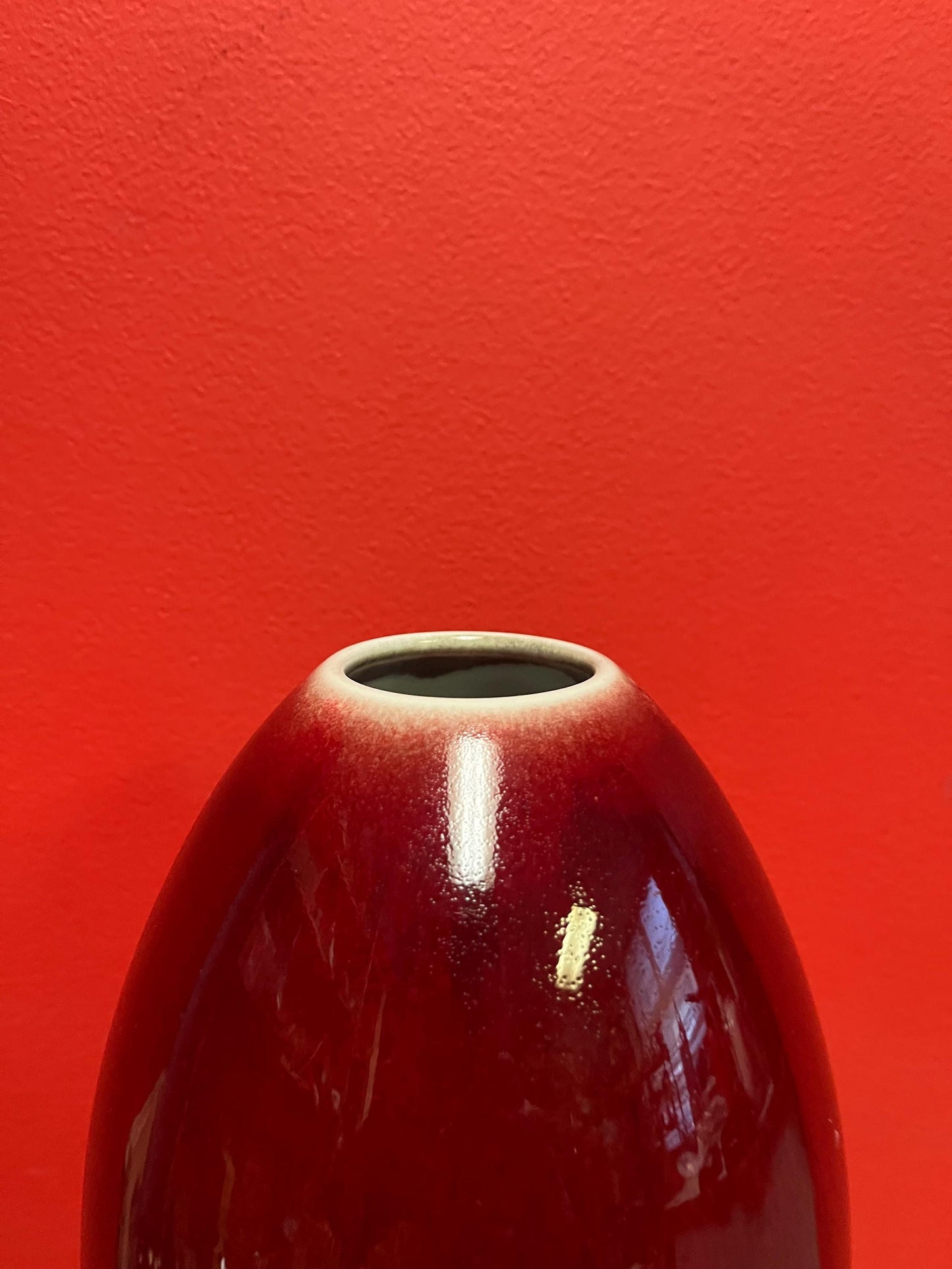 Amazing antique Chinese sang de beouf 10 inch tall vase  mint condition and great price  stunning glaze  Chinese Antiques