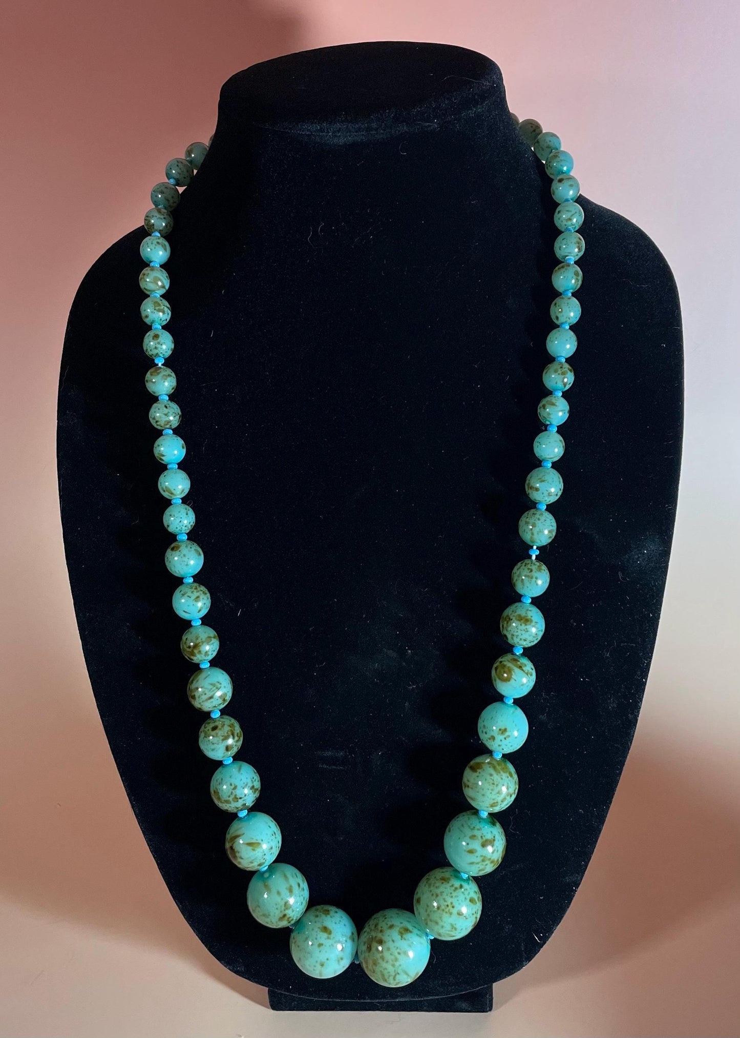 30 inches approx stone bead Necklace Beautiful color