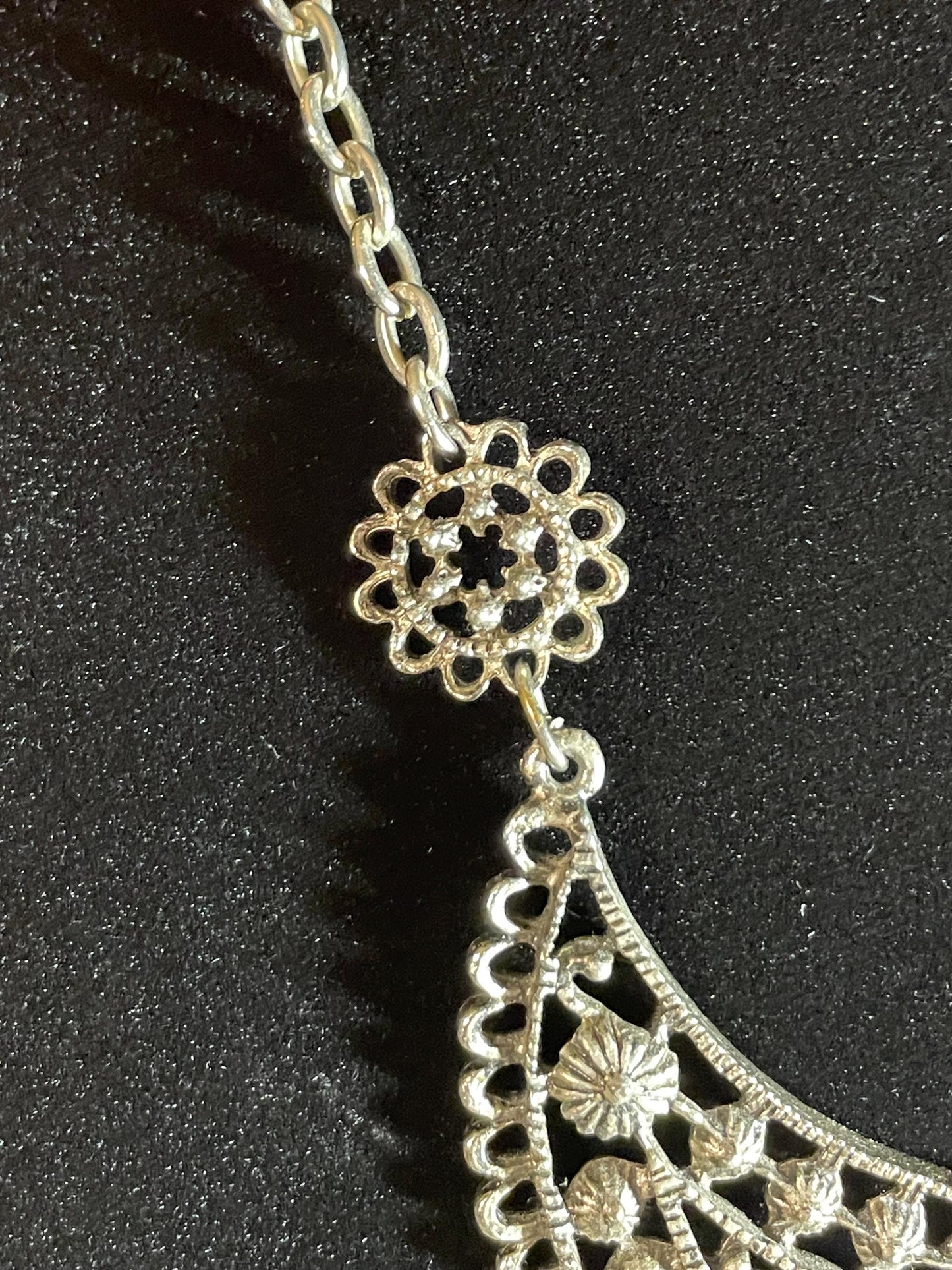 Amazing Untested Silver Persian Style Ornate Necklace