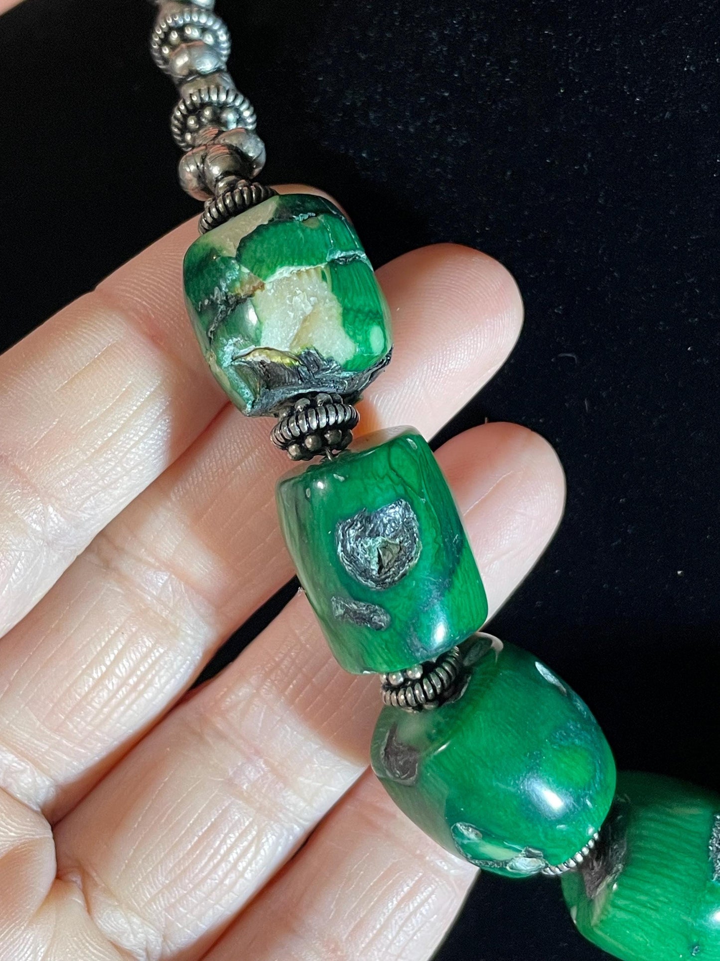 Approx 18.5 inch Adjustable Stone Necklace