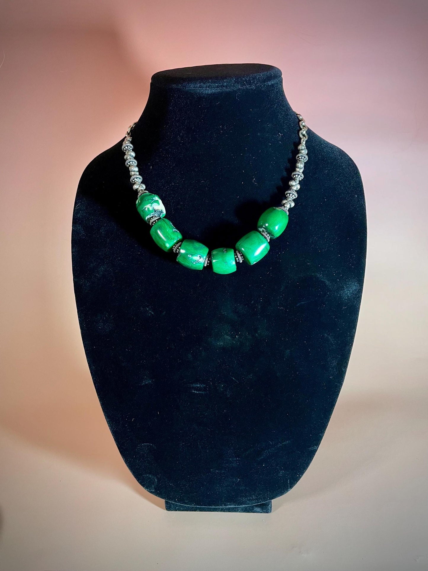 Approx 18.5 inch Adjustable Stone Necklace