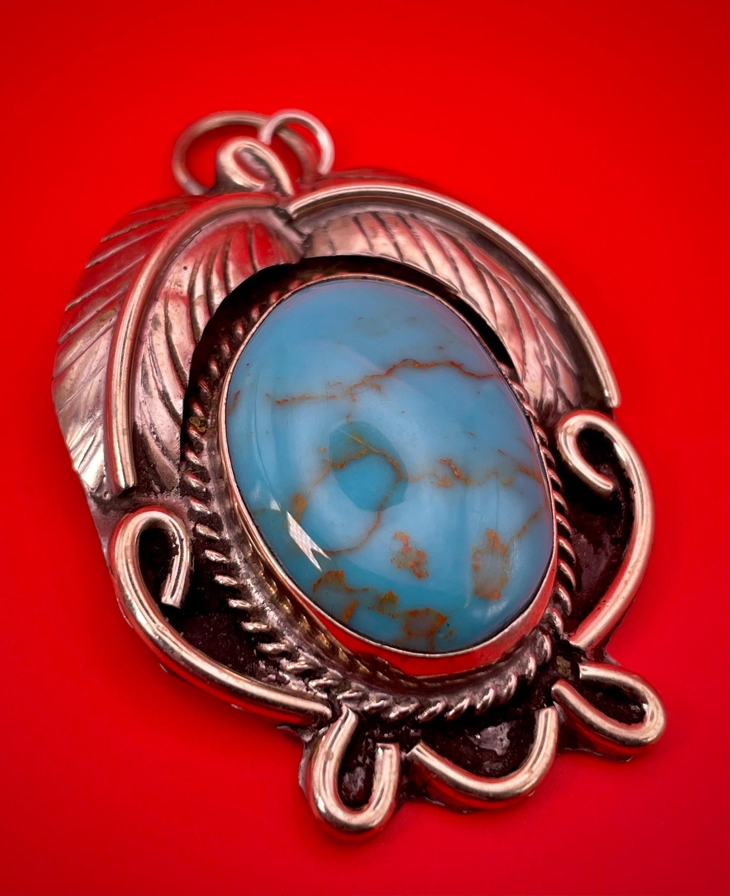 925 Navajo Silver and Tuquoise Pendant