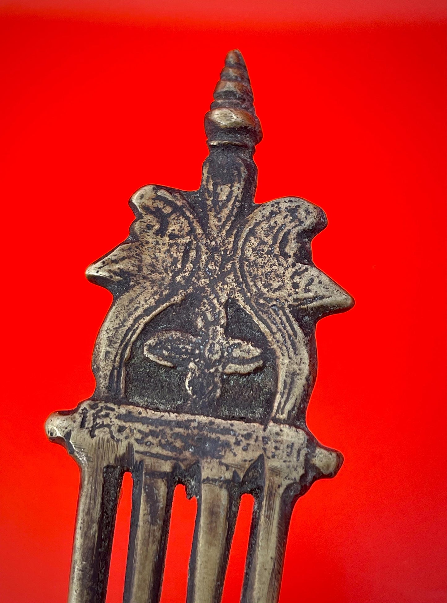 Antique Nepal Bronze Hair Pick