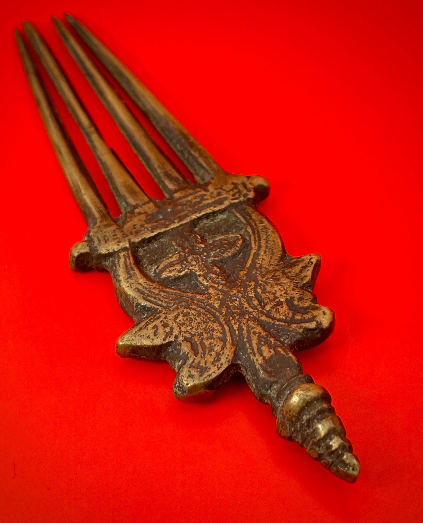 Antique Nepal Bronze Hair Pick