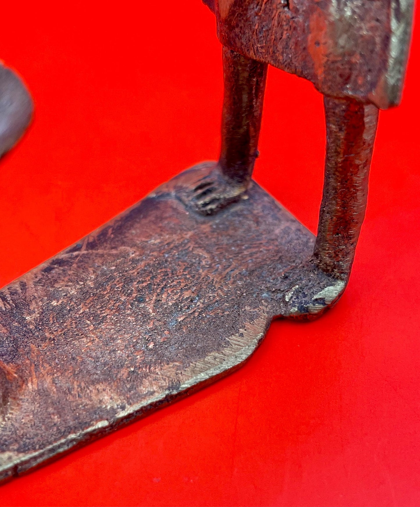 4.25 inch African Bronze Ashanti Statue  great patina