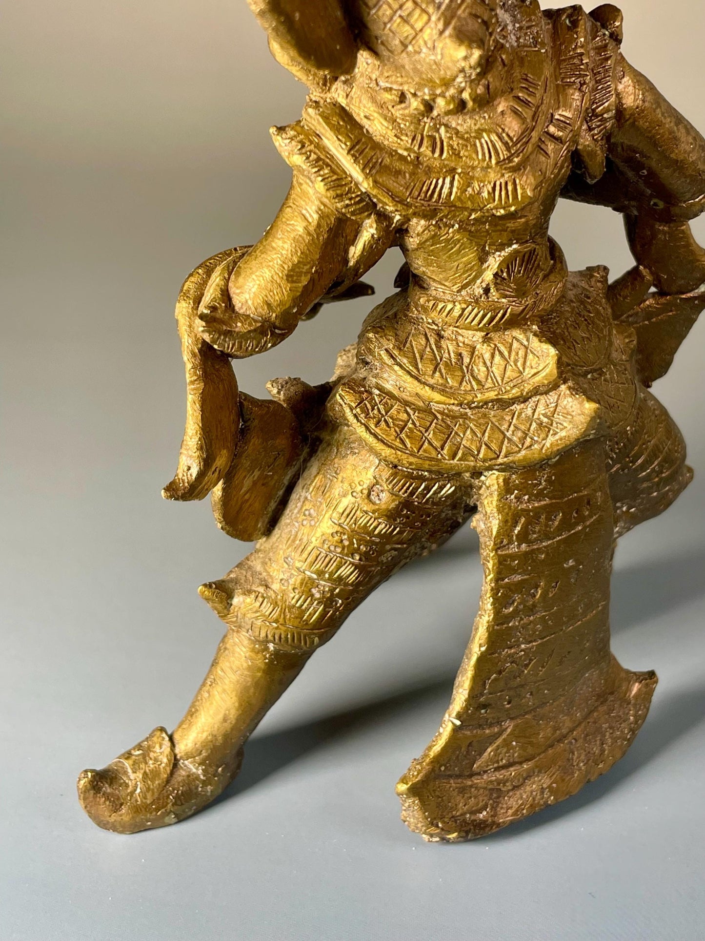 Antique Late 1800s Bronze Thai Dancer  Exquisite Asian Art Collectible