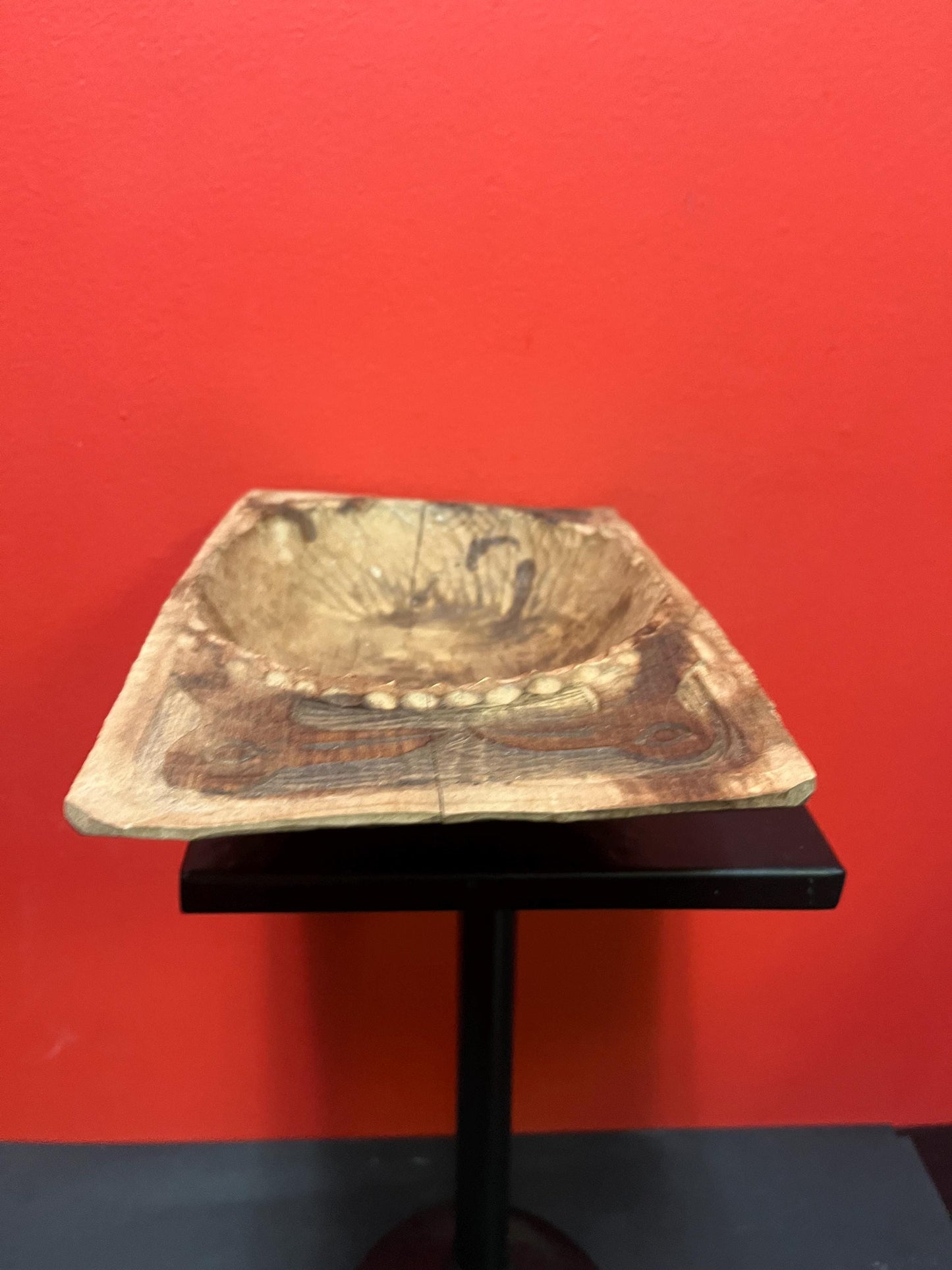 Indigenous artifact amazing 10 x 6 x 3 high north West Coast indigenous 1886 grease bowl  museum quality  wow