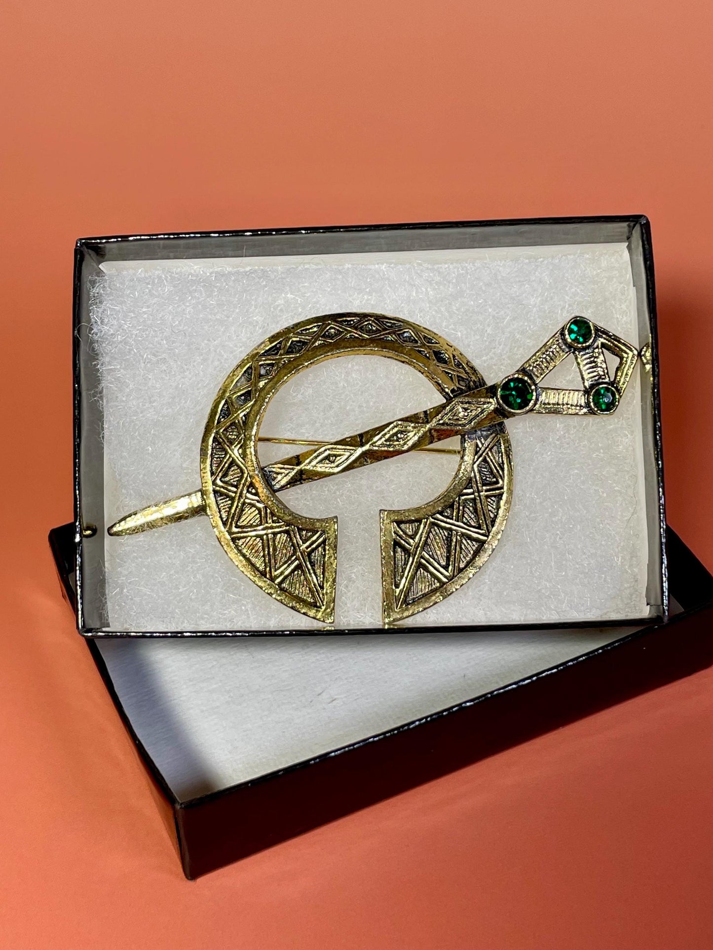 3.25 inch Celtic Brooch in Box