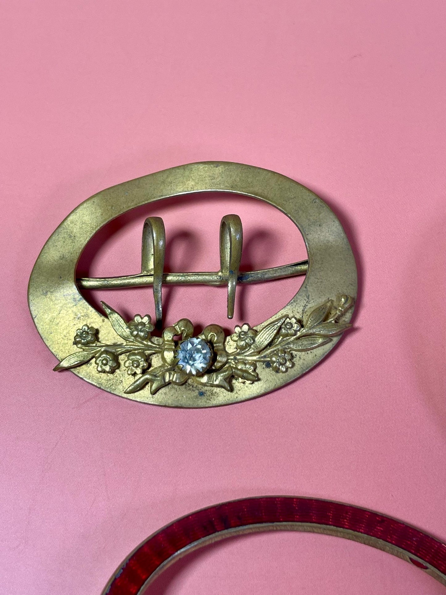 Lot of 3 Ladies Antique Belt Buckles