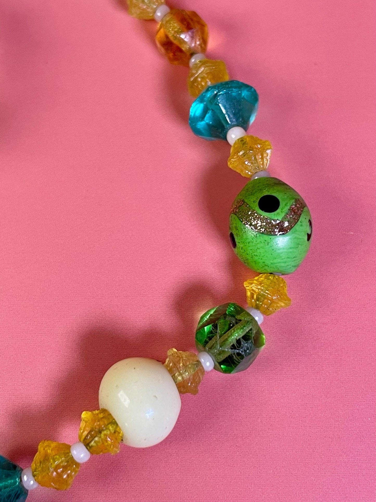 24 inch Colourful Beaded Necklace