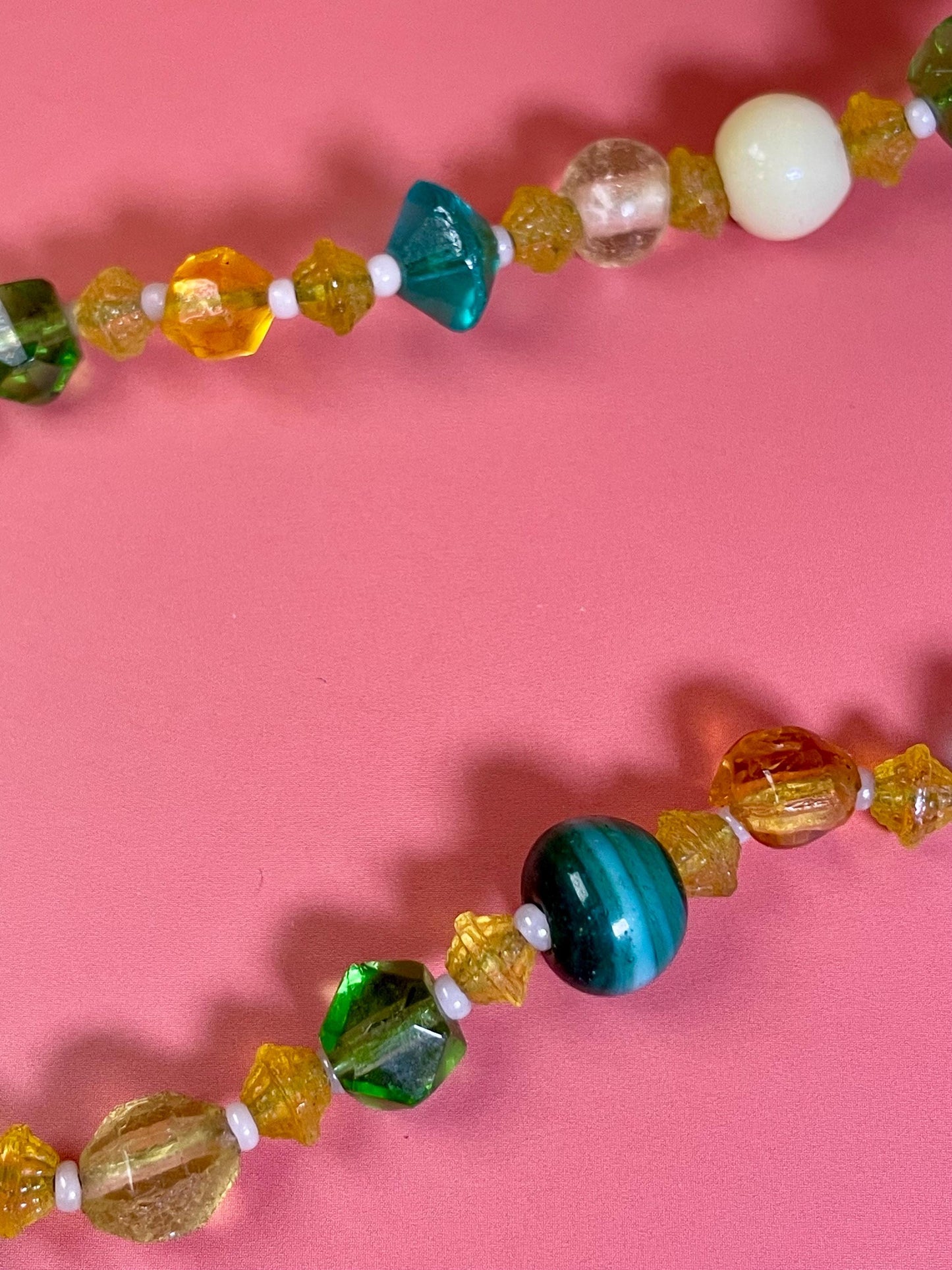 24 inch Colourful Beaded Necklace