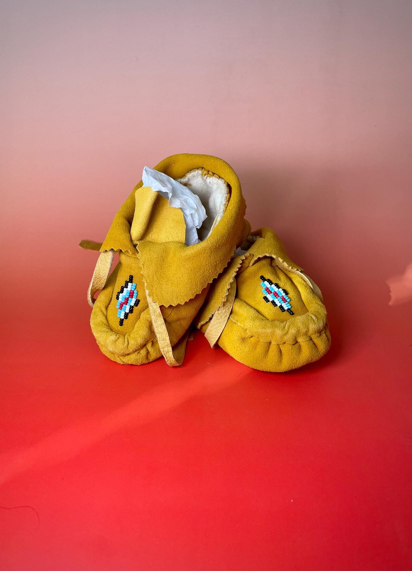 Indigenous First Nations Childs Moccasins 5.5 inches