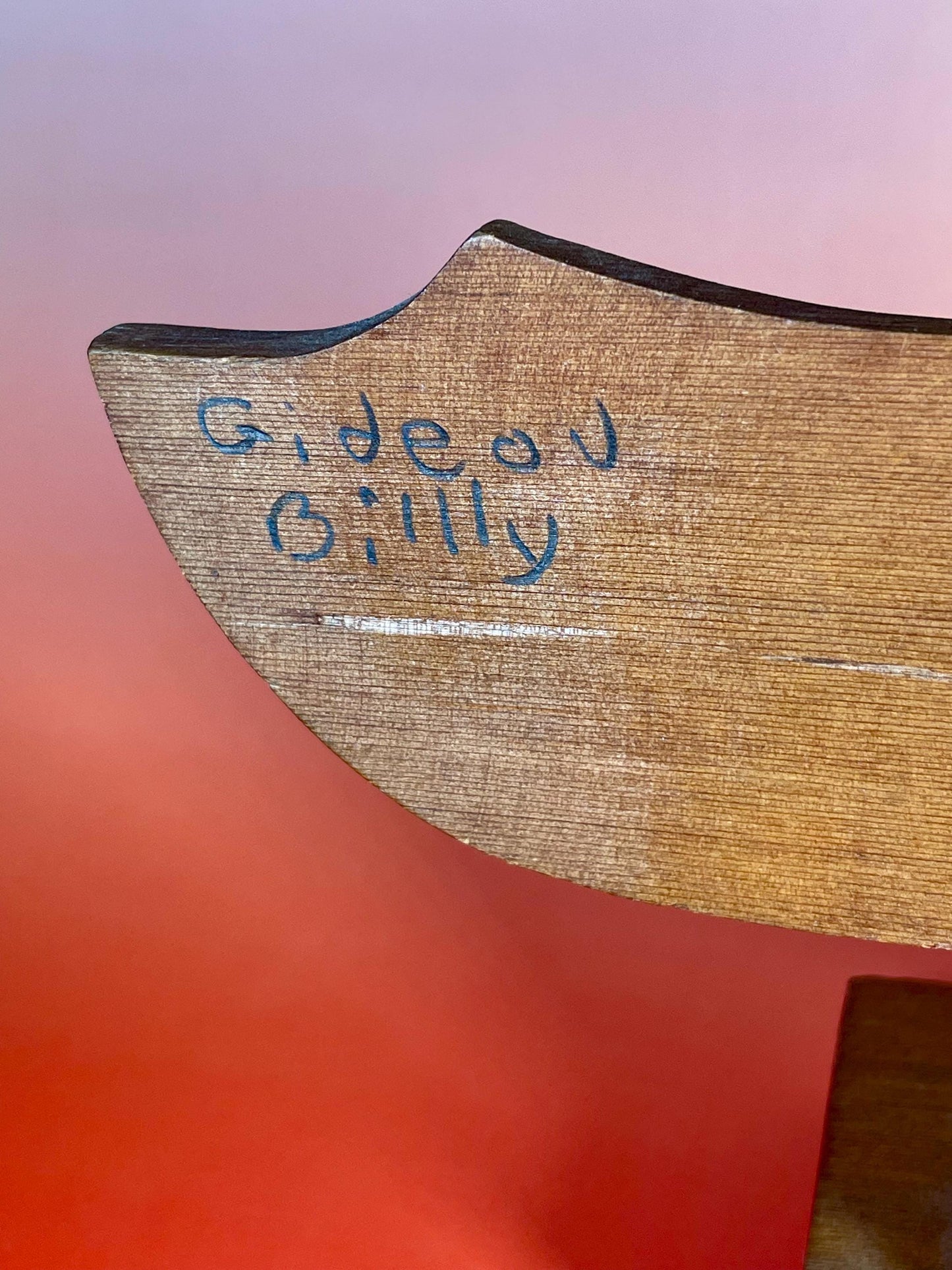Cedar Carved Totem signed by Squamish Indian Band artist Gideon Billy
