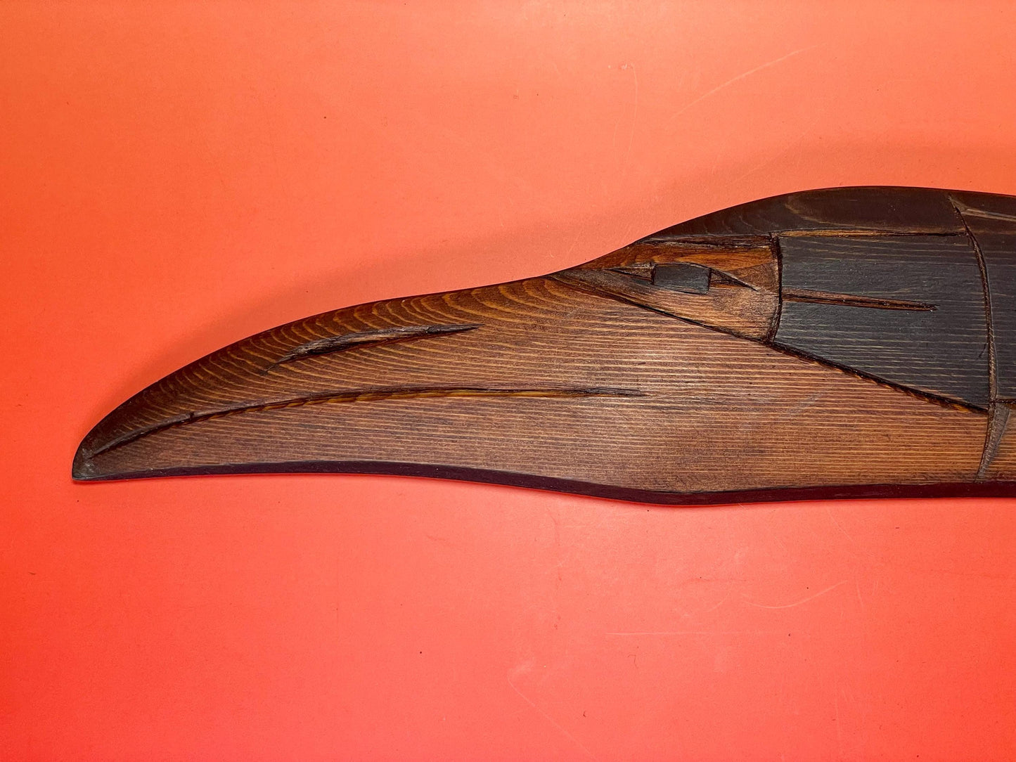 Signed Killer Whale and Raven Carving by Frank and Dora Frenchie  Indigenous First Nations