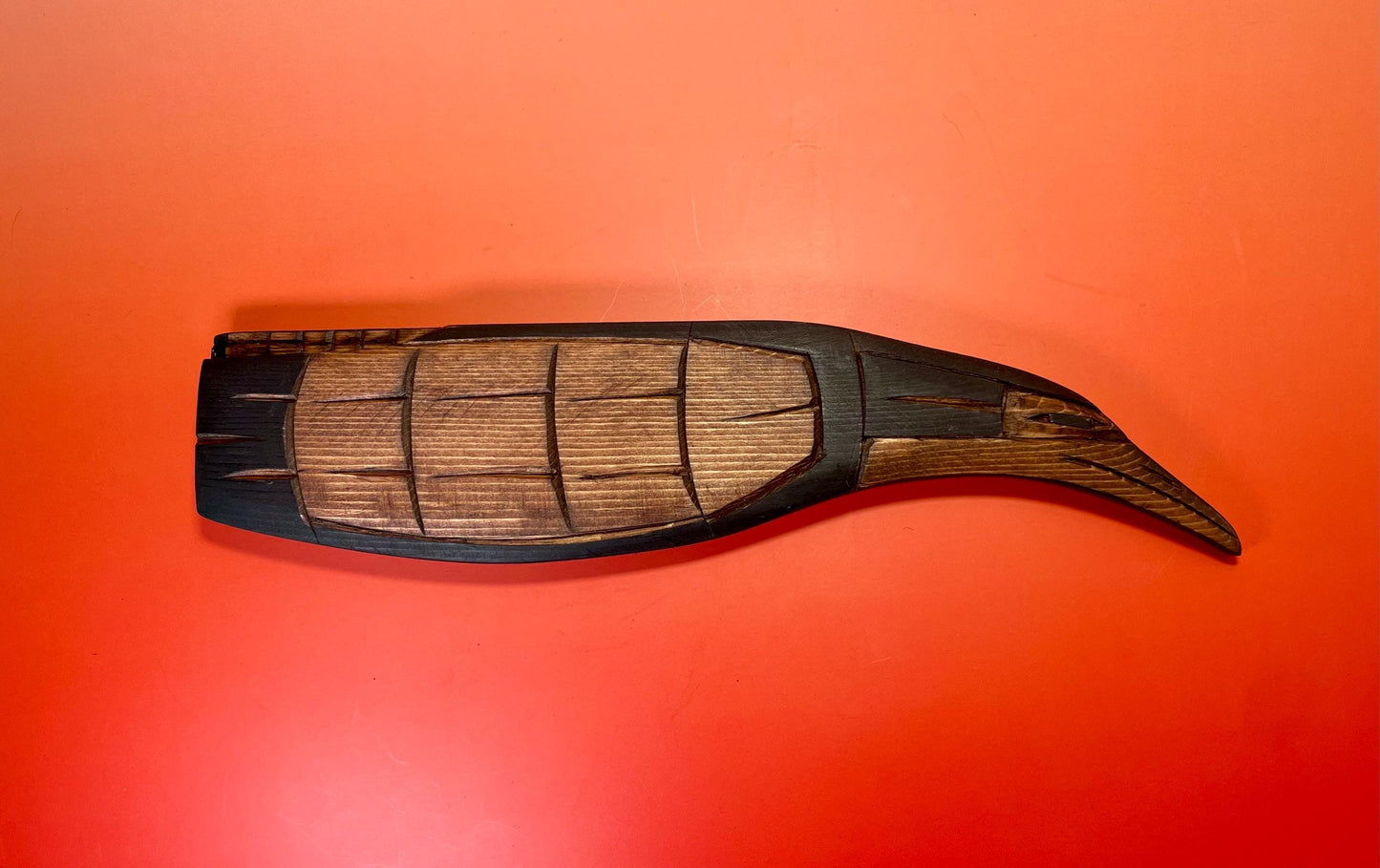 Signed Raven Carving by Frank and Dora Frenchie  Indigenous First Nations