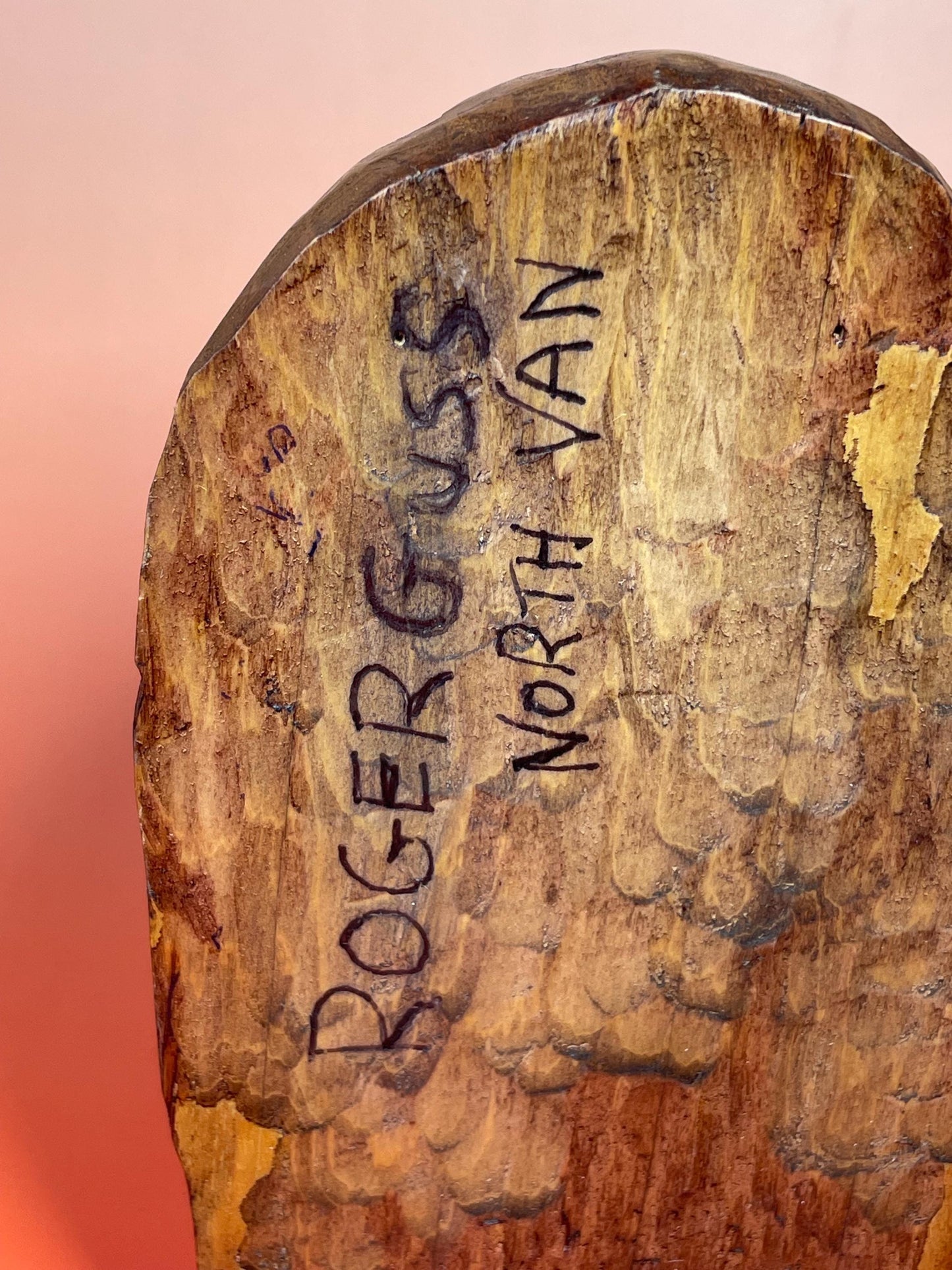 6 inch Signed Roger Guss carving