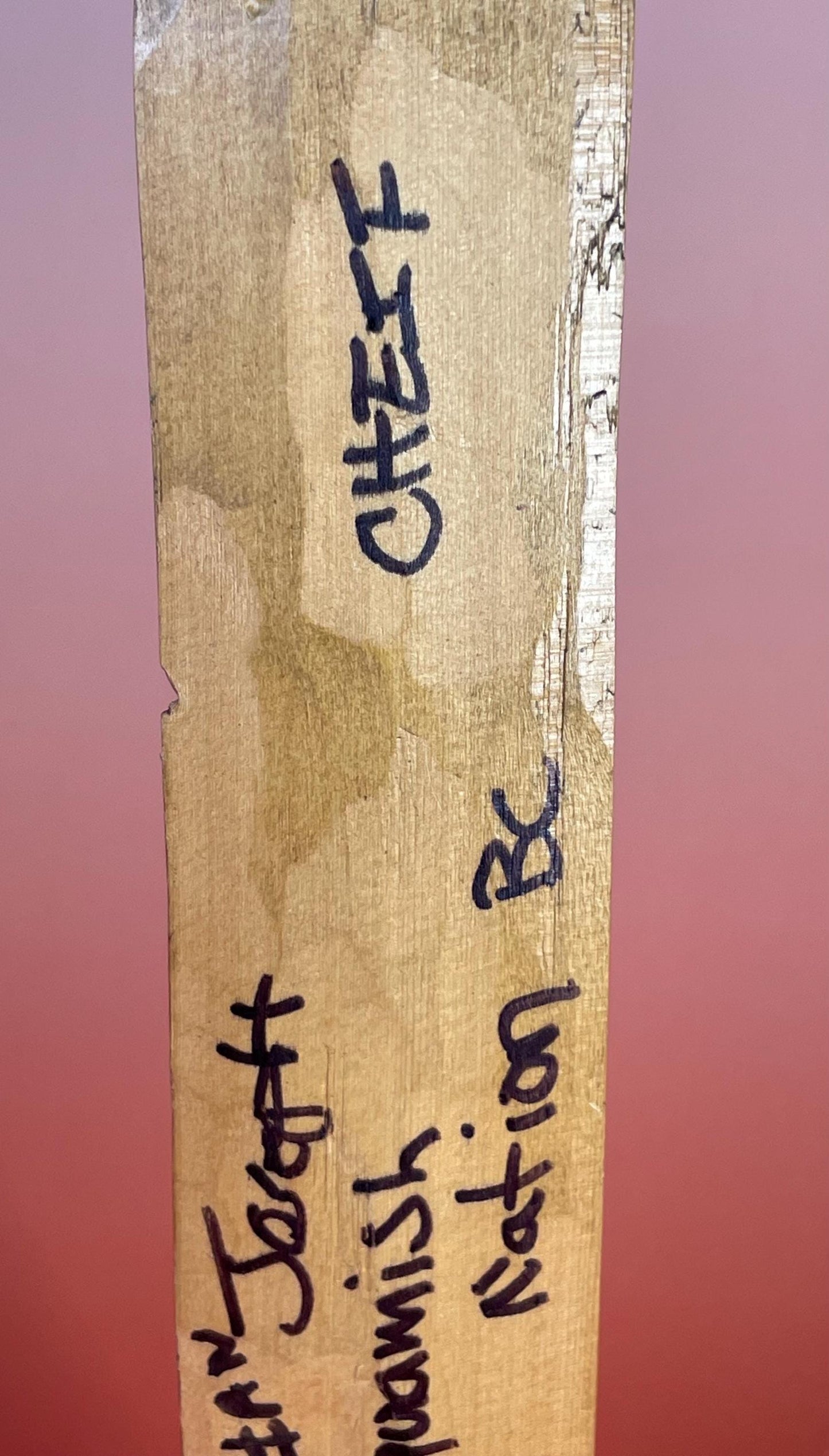 10.75 inch tall Signed Indigenous First Nations carving by Ian Joseph