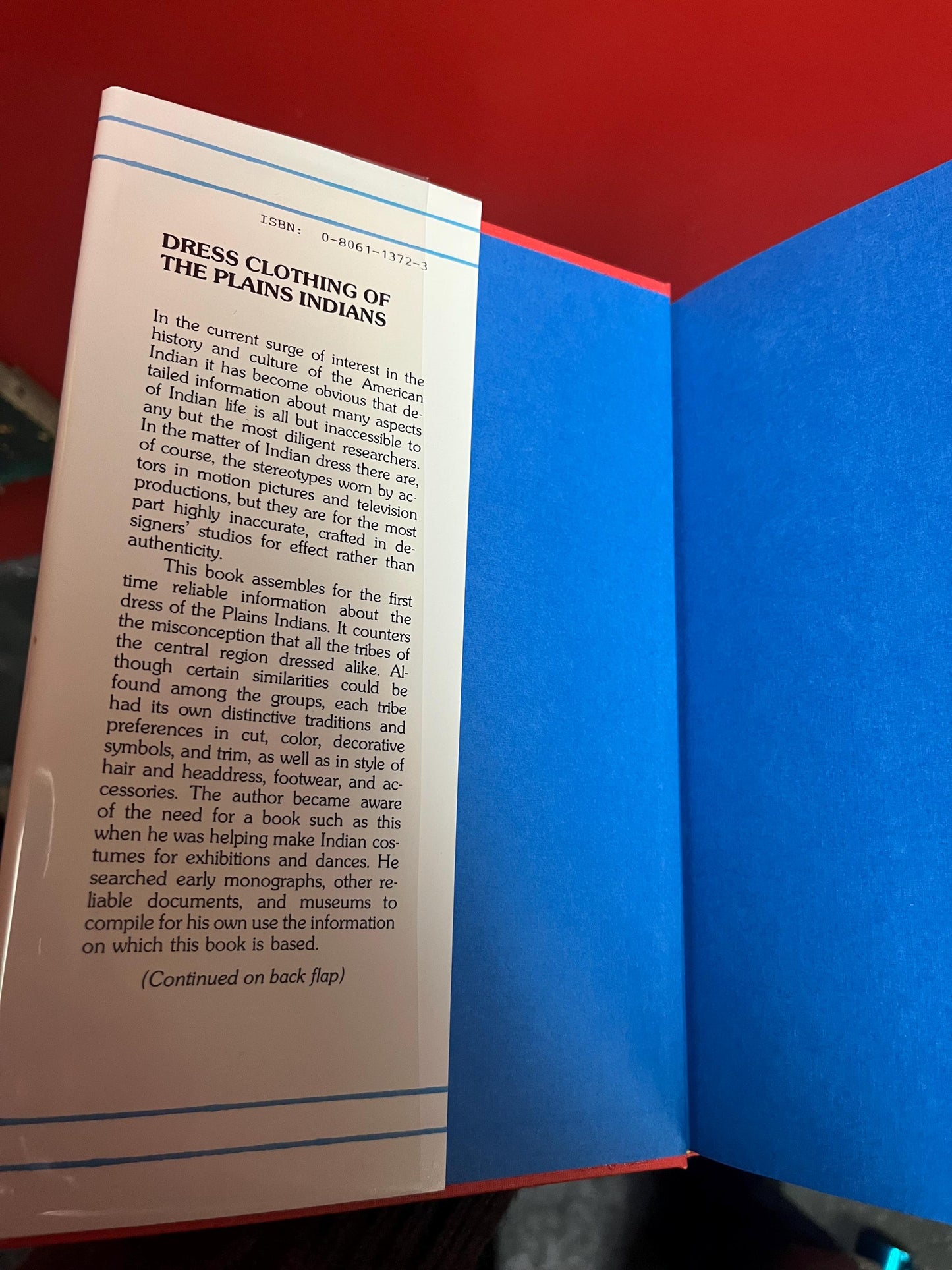 Indigenous first nations dress clothing of the planes Indians by Ronald Koch  1977 in good condition