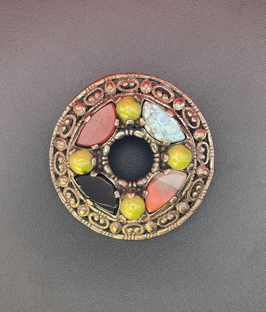 Lovely 2 inch Celtic-style silver brooch