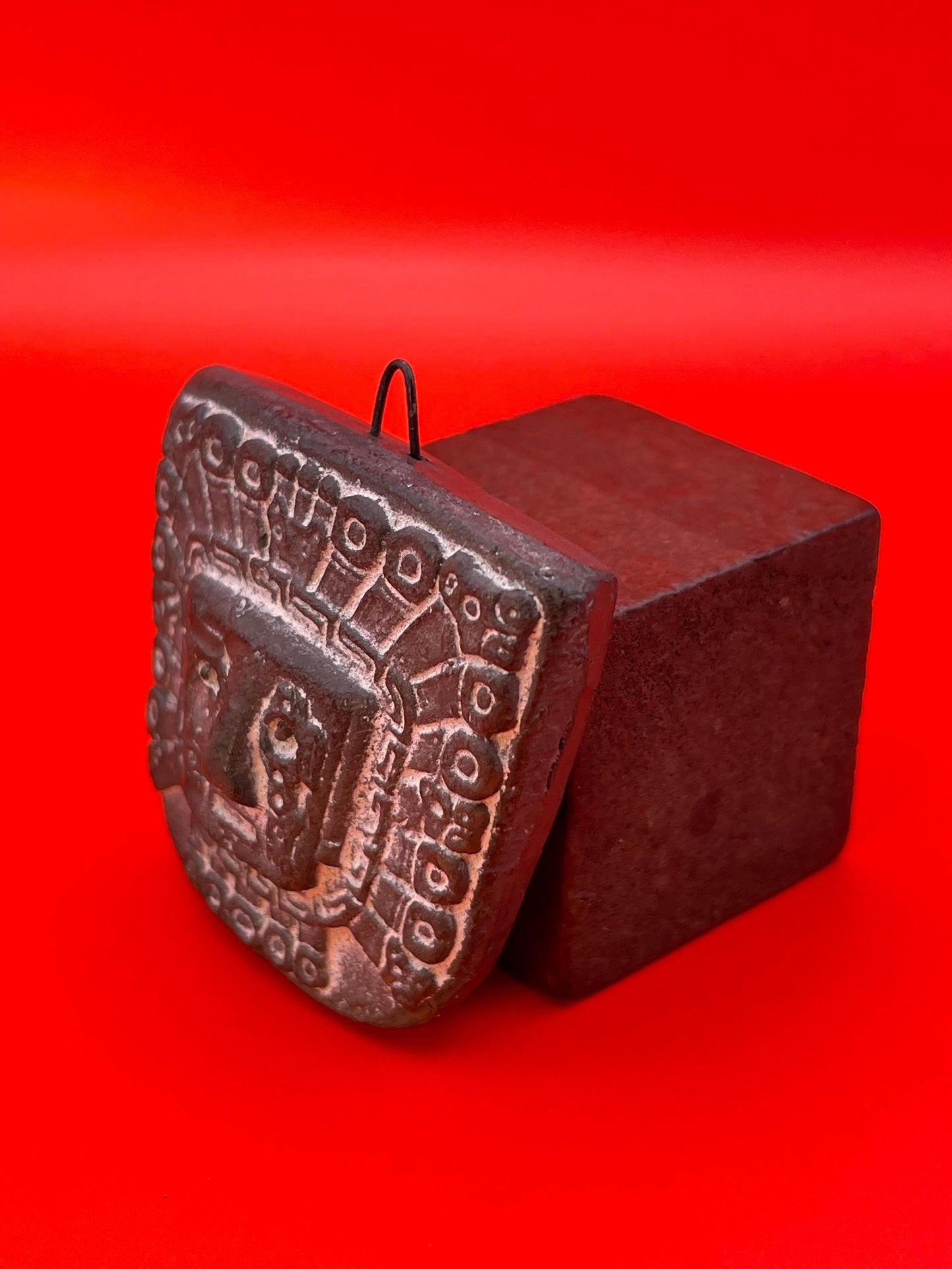 Aztec Stone Pendant approximately 1.5 inches in size