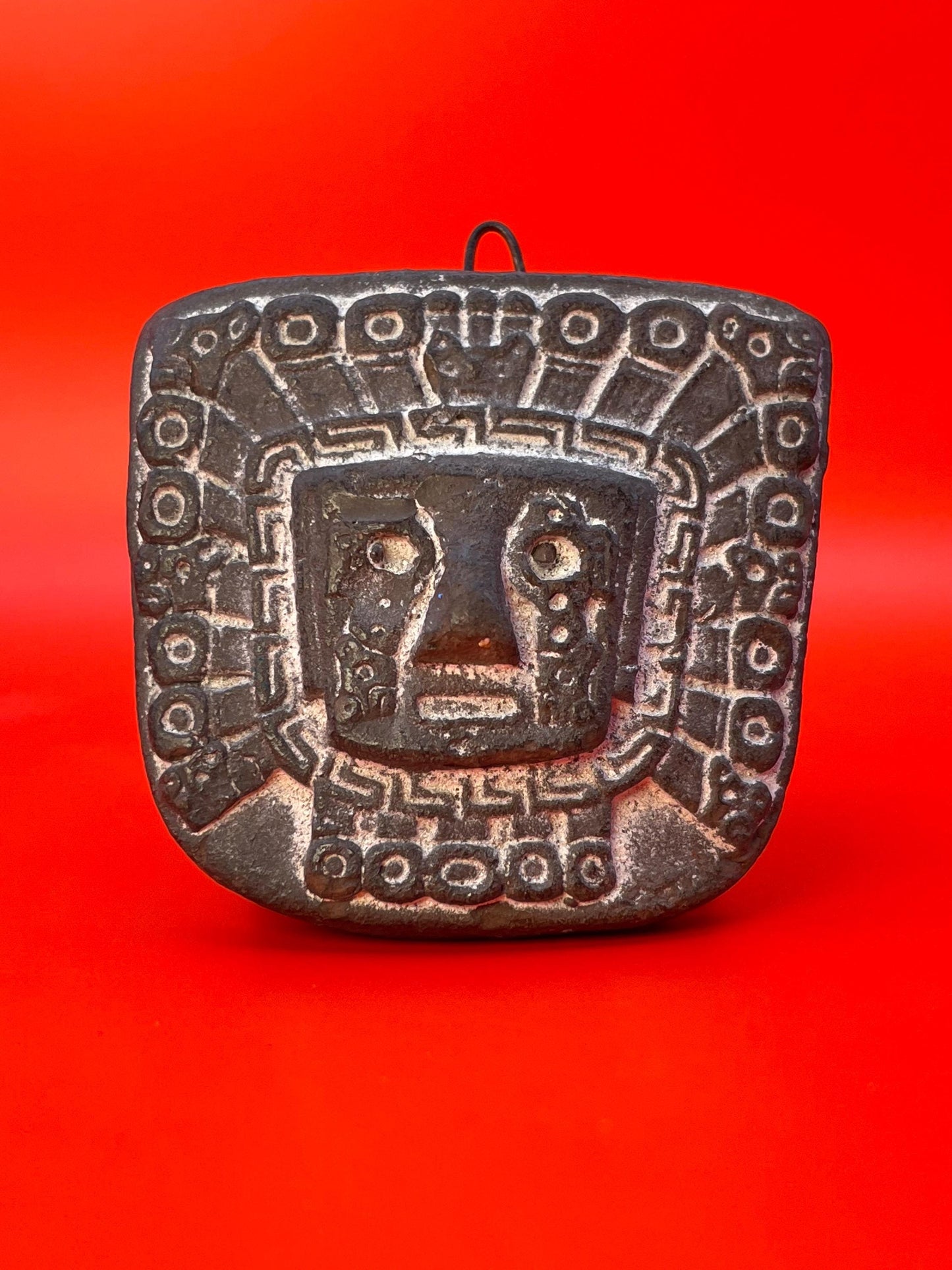 Aztec Stone Pendant approximately 1.5 inches in size