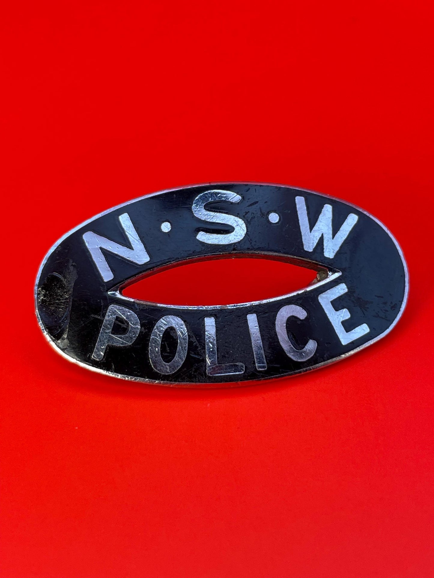 Cool Australian Police Buckle badge  2 x 1 in size