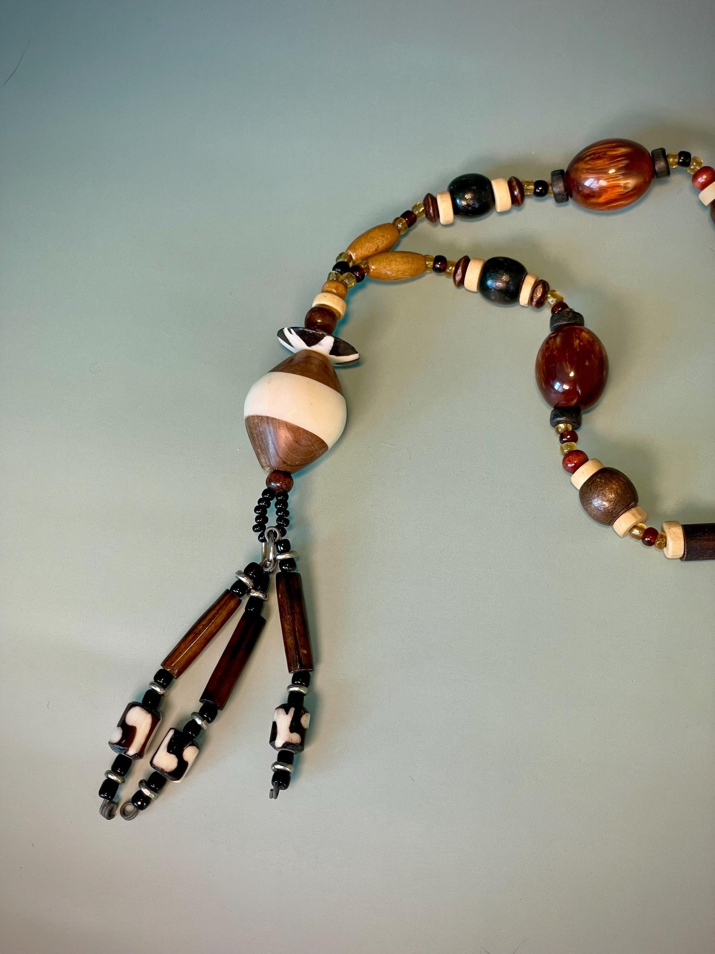 Lovely Earth-toned Beaded Necklace