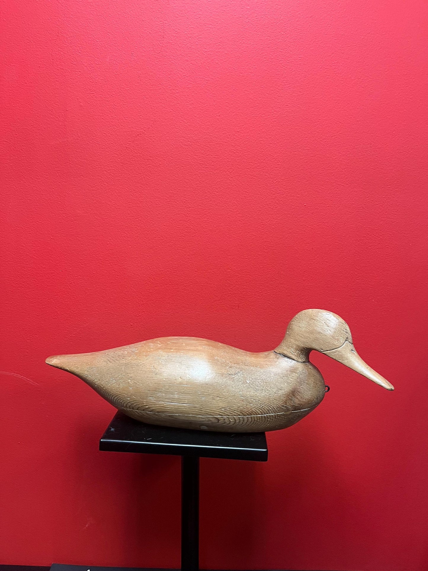 Beautiful 16 inch long antique Canadian wooden duck decoy simply perfect  wow