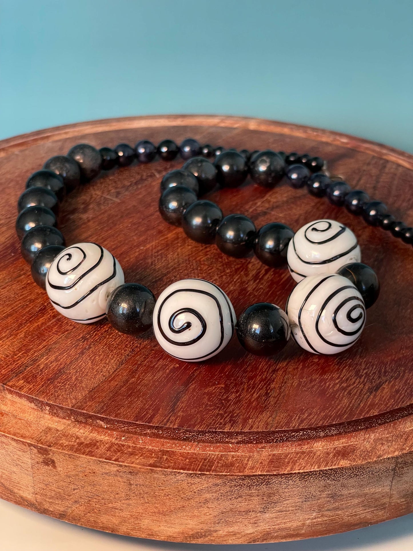 24 inch Classic Pottery Beaded Necklace