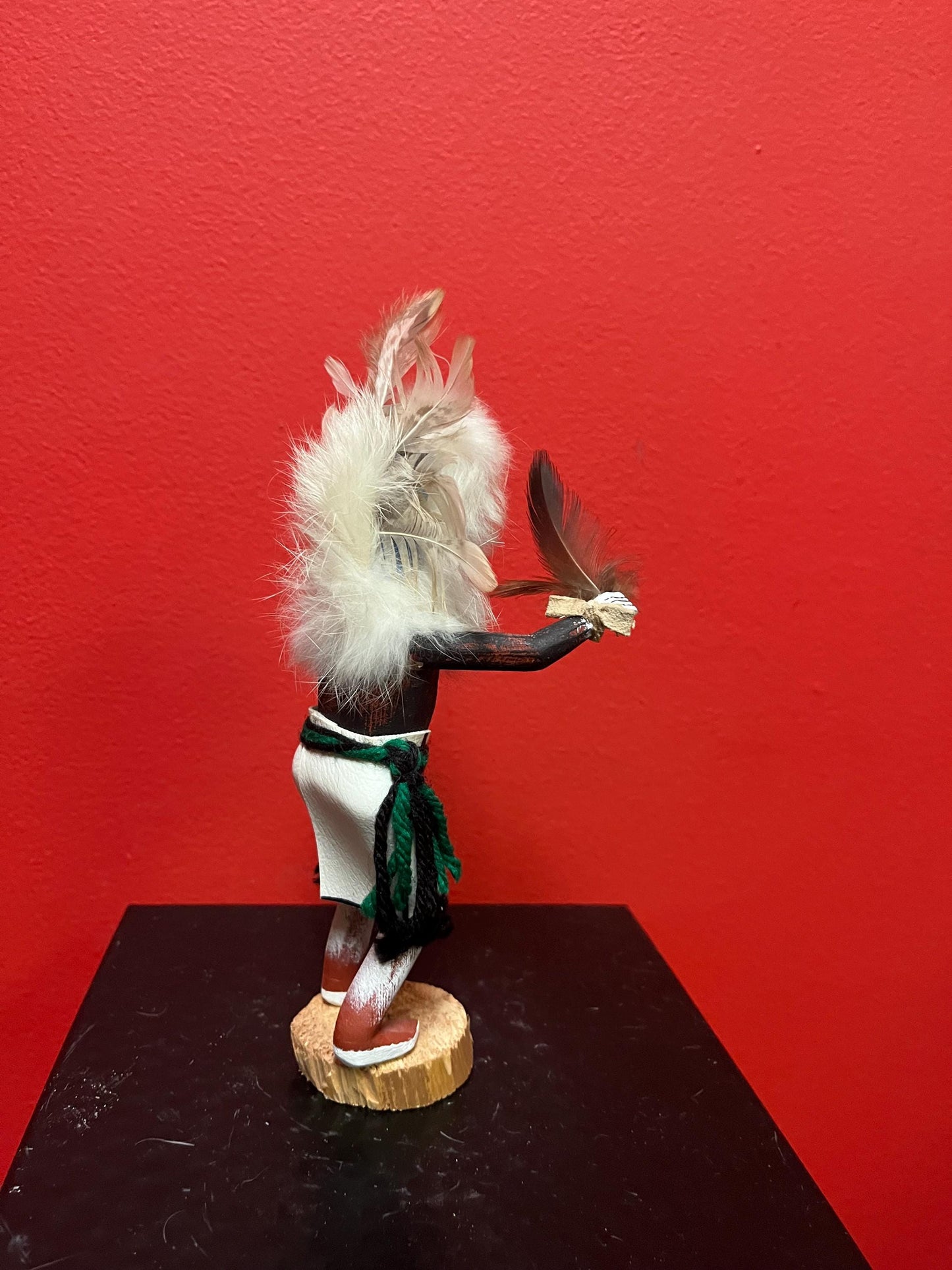 8 inch hopi kachina doll  signed   cracked base otherwise great condition   wow