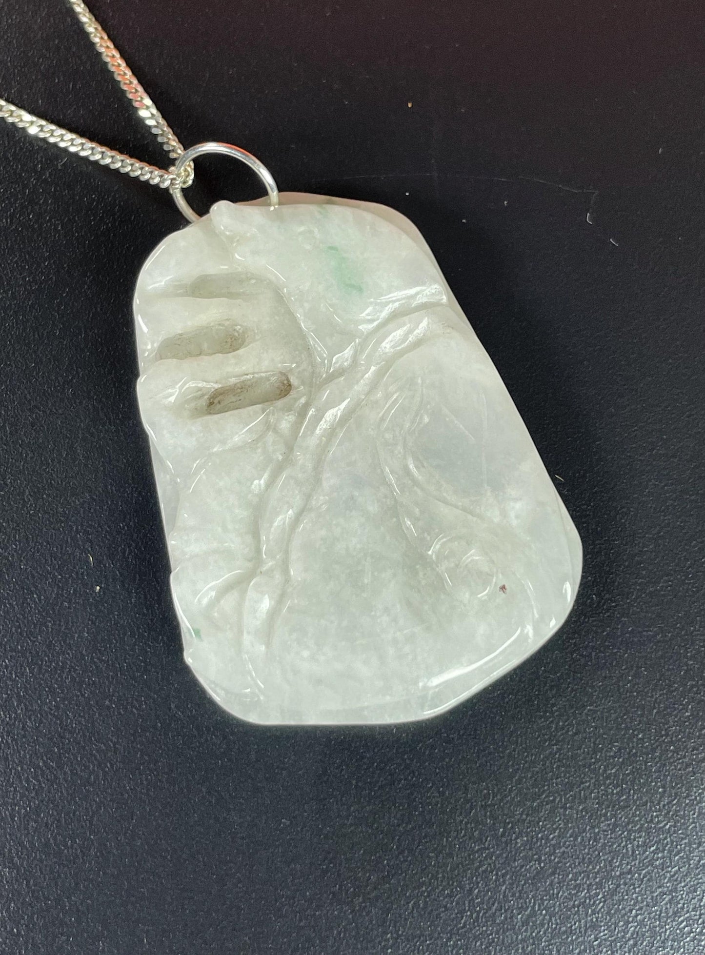 Chinese Jade pendant  17.75 inch Necklace