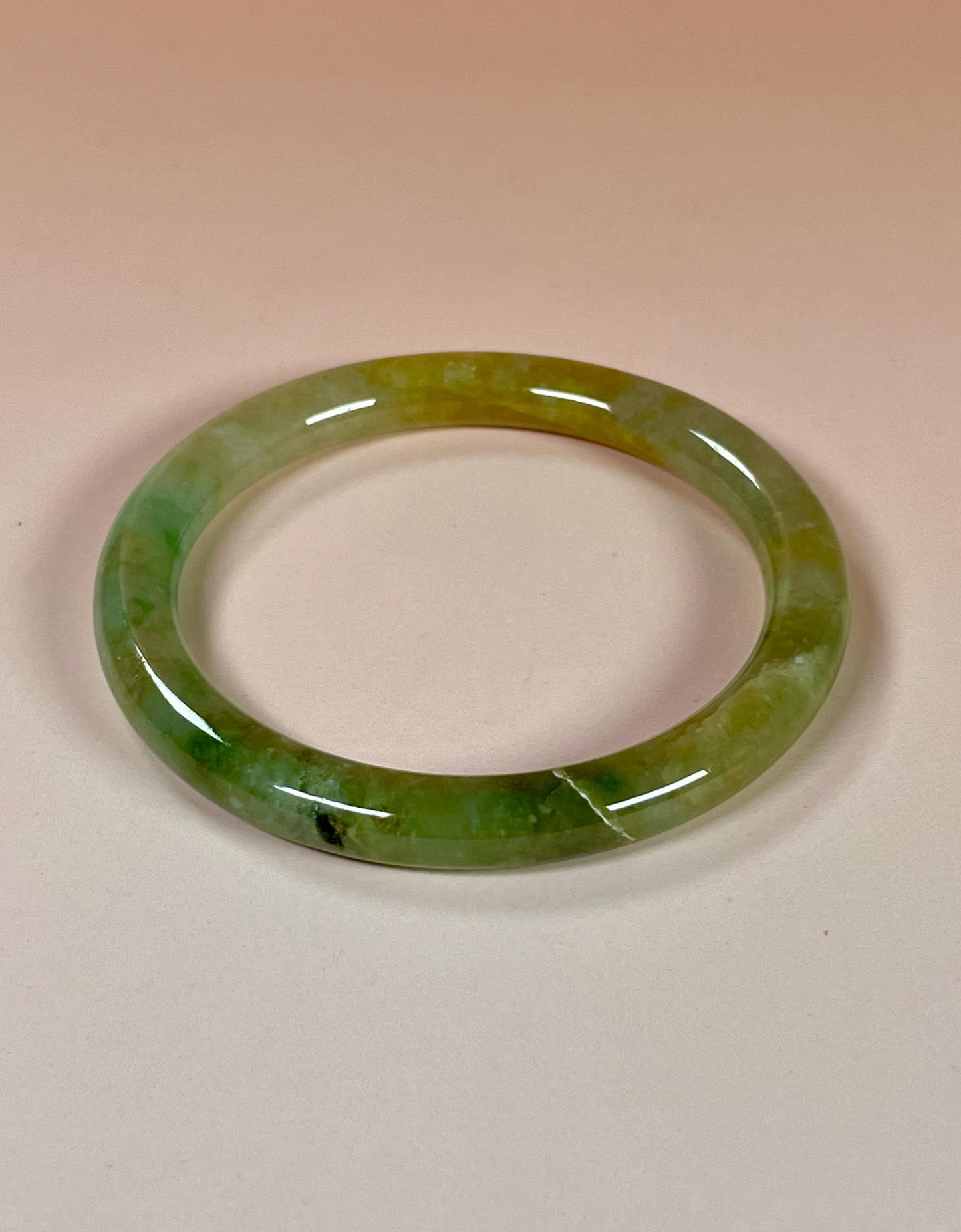 Fabulous 2.5 inch Authentic Chinese Jade Bangle #5