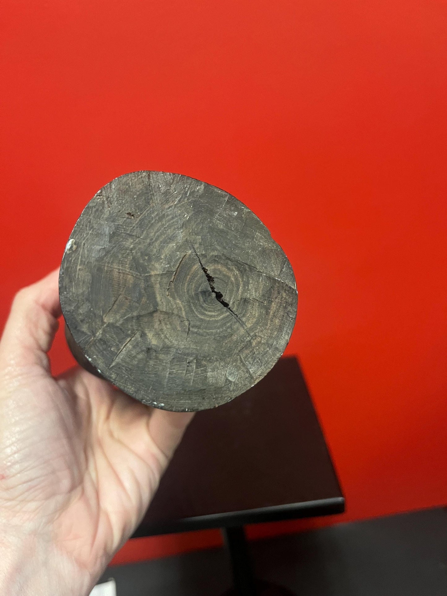 Lovely old African ironwood statue of a man  11 inches tall  heavy and nice detail