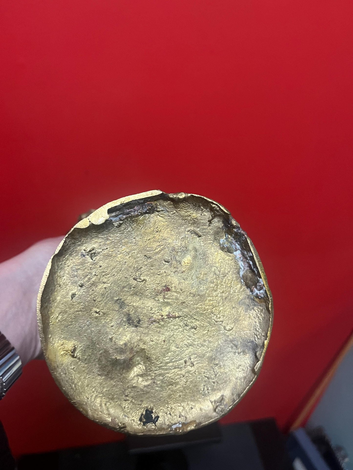 Absolutely stunning 14 inch tall, antique Ashanti African bronze statue of a drummer  from major collection with amazing patina