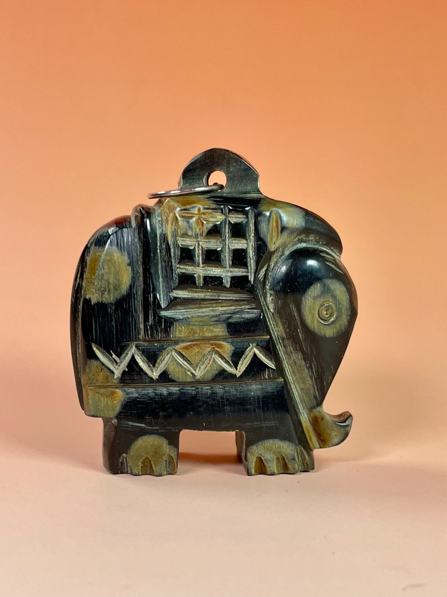 2 inch Horn Elephant Necklace Pendant