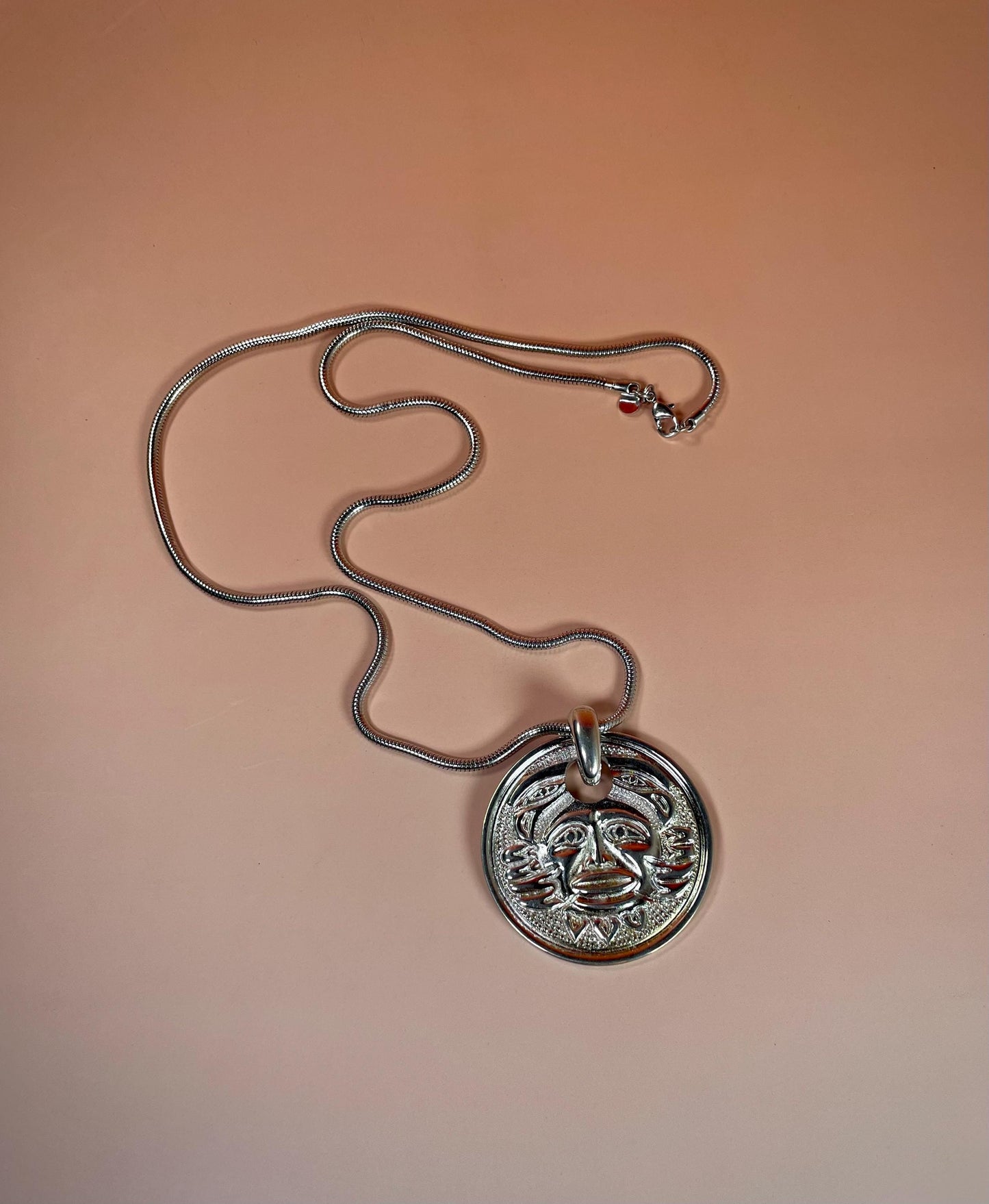 Pendant Necklace with Indigenous Design