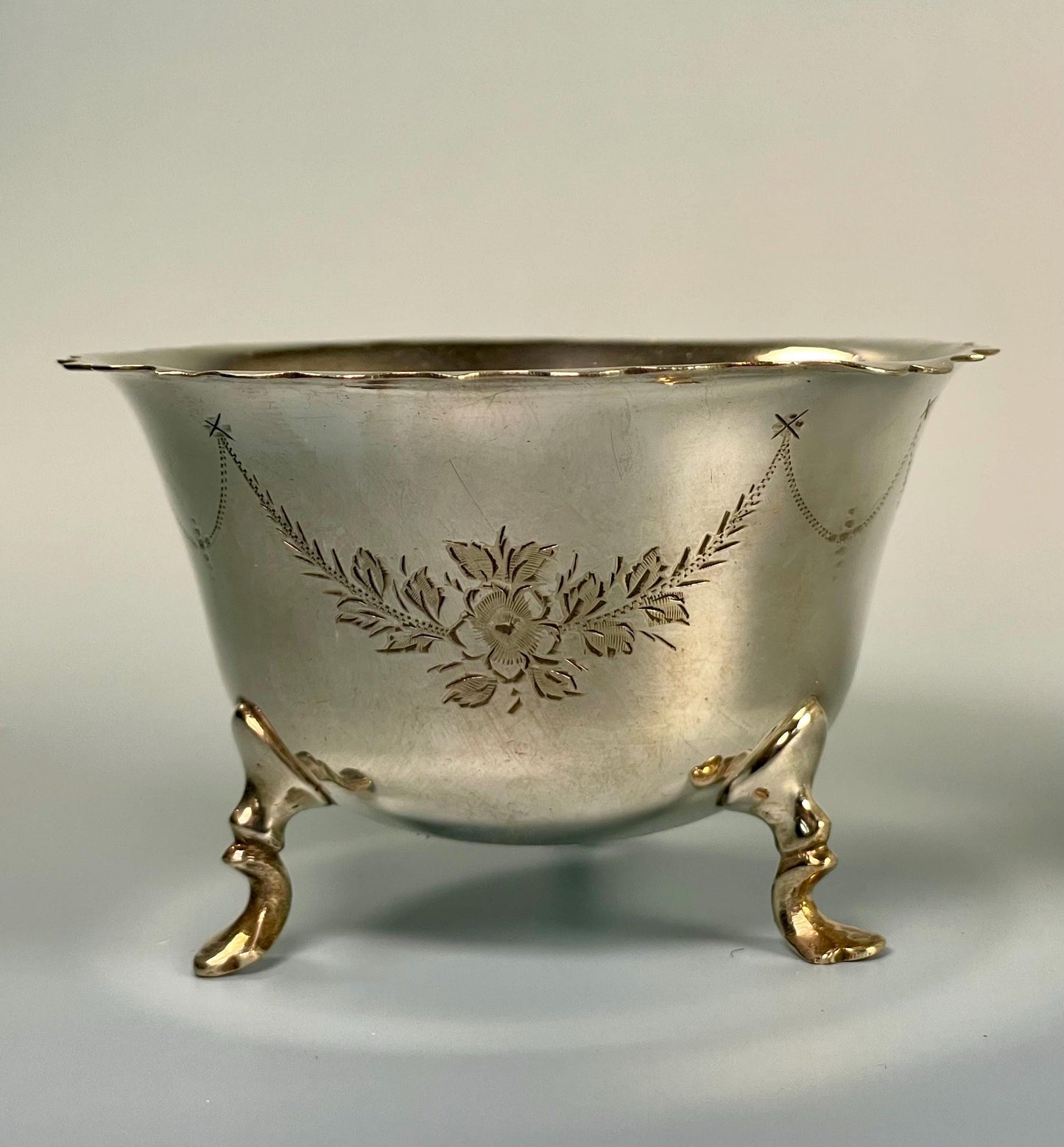 Silver plated cream and sugar  English beauties