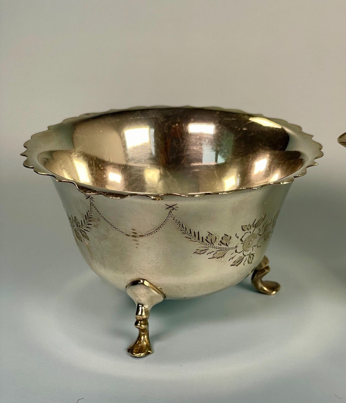 Silver plated cream and sugar  English beauties