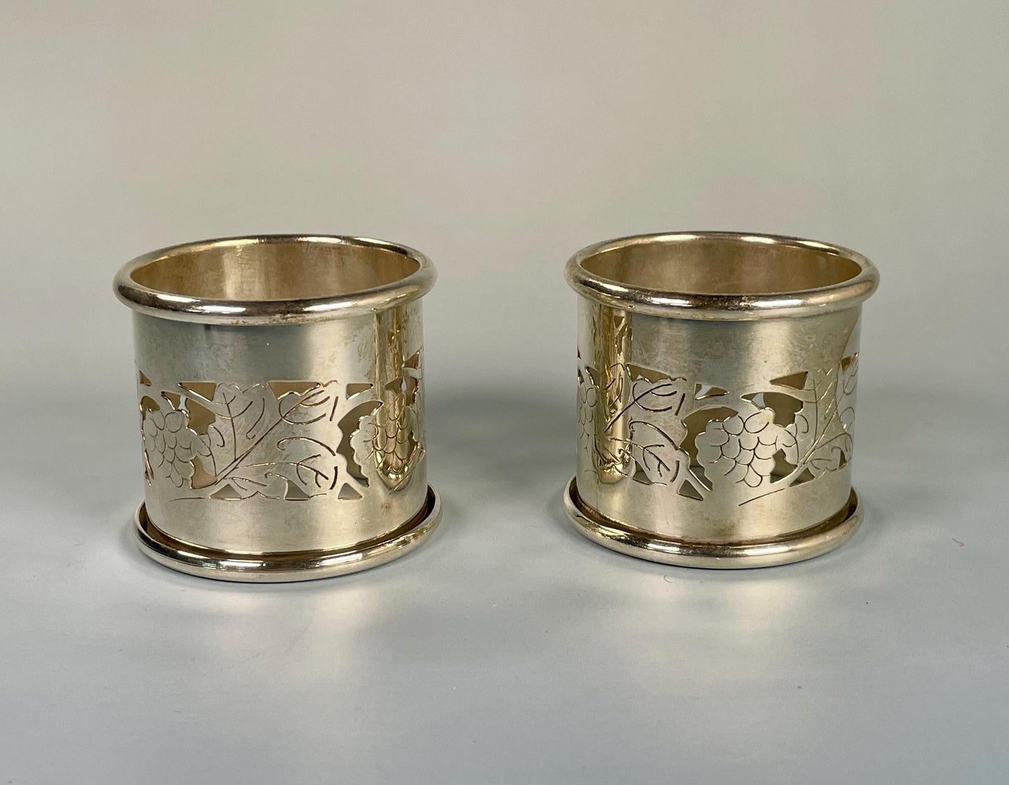 Set of 2 English Silver Plated Napkin Rings