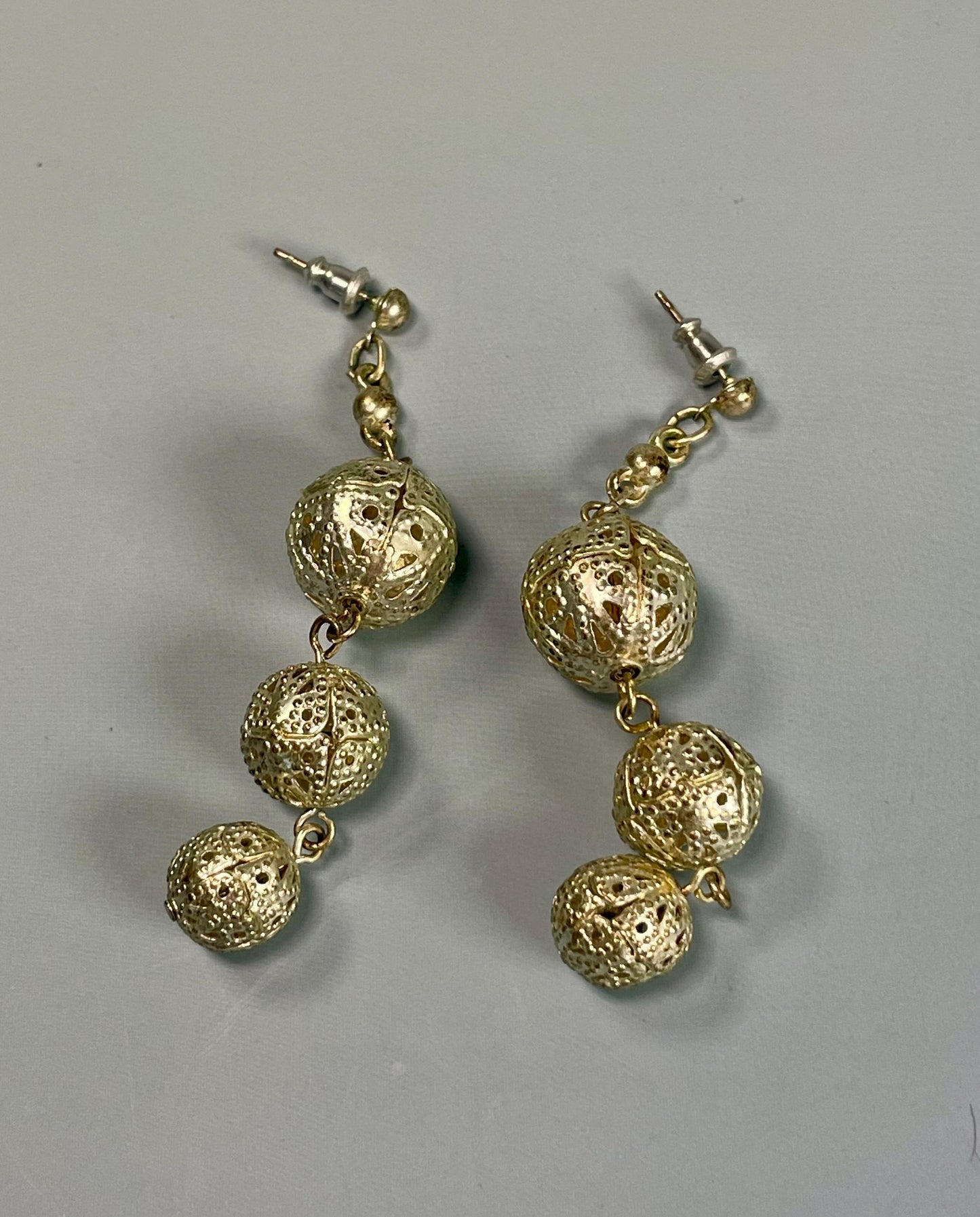 2.5 inch Untested Silver Earrings